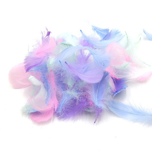 in stock diy color feather small floating feather goose feather stage wedding wave ball gift box filling decoration material