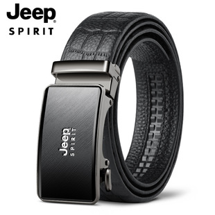 JEEP Новые натуральные товары Мужской ремень кожаный ремень с автоматической пряжкой цельный доставка модные повседневные брюки с T0656