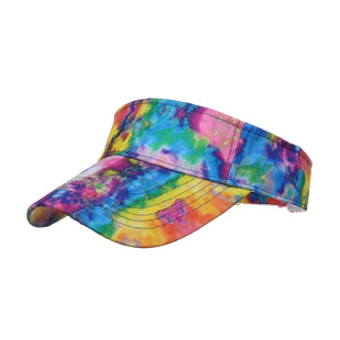 Весна и лето Новый Tie-Dye напечатаны пустой колпачок C044