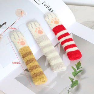Cat's Claw Door Handle Protective Cover Thickened Wall Anti-collision Toilet Door Lock Door Handle Winter Knitted Door Handle
