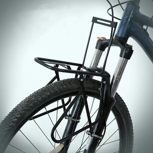 Mountain bike front shelf car basket rack front fork fixed self-loading multifunctional basket rack