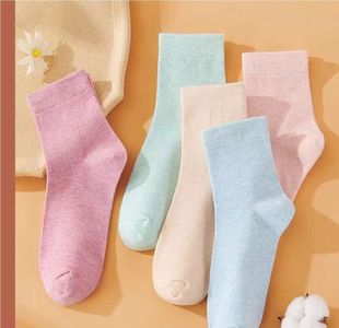 Women's cotton socks comfortable breathable cotton socks women tube socks ins college style girls cotton socks spot wholesale