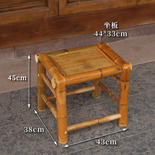 Handmade Bamboo Coffee Table Balcony Small Size Tea Table Simple Mini Small Table Old-Fashioned New Chinese Style Bamboo Chair