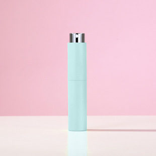 Cross-border Explosive in stock 10ML Glass Rotary Perfume Bottling Small Sample Portable Travel Printing Rotary Spray Bottle