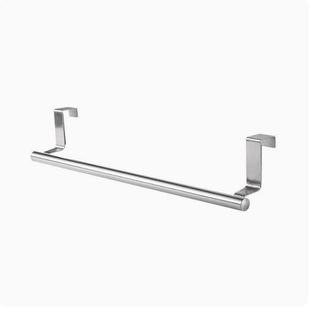 Cross-border Stainless Steel Towel Rack Kitchen Cabinet Storage Rack Towel Collection Frame Door Back Hole-free Towel Rack