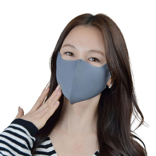 Mask Women's New Summer Eye Corner High Face Value Windproof Slimming Anti-Rub Makeup Breathable Summer Ice Silk Sunscreen Mask