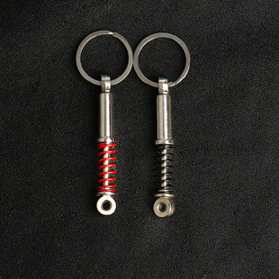 Cross-border car modification accessories small gift men's metal shock absorber tire pendant wholesale wheel hub keychain