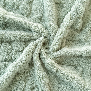 2024 new clover tower fleece jacquard blanket (cross-border foreign trade e-commerce) 100*120 clover