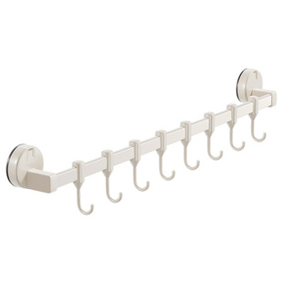 Suction Cup Kitchen Hook Punch-free Storage Rack Hanging Rod Spovel Spoon Cutter Integrated Hanger Wall-mounted Storage Rack