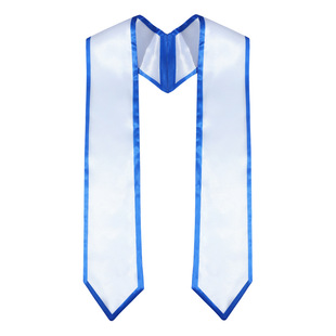 University graduation season 175cm ribbon etiquette shoulder strap double solid color honor awarded satin shawl gift cross-border