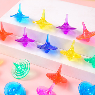 Children's gem gyro toy Crystal acrylic color rotating colorful crystal gyro kindergarten reward gift