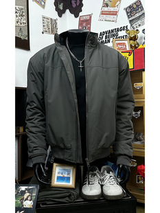 American Retro Coach Three-proof Workwear Jacket Men's Spring and Autumn High-end Feeling Fly Handsome Flying Vertical Collar Jacket Top