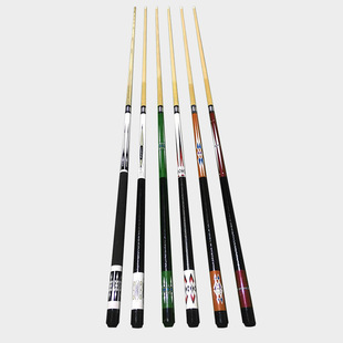 Manufacturer Customized Ball Room Billiard Cue Small Head Single through Pole Snooker Cue/American Black Eight Pole Ebony Pole