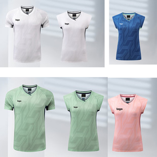 New Style ~ 2025 Badminton Uniform Quick-Drying Short-Sleeved Sports T-Shirt Running Top Summer Cross-Border Fitness