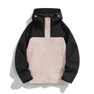 Cross-border three-in-one detachable assault jacket for men and women 2024 new spring and autumn outdoor mountaineering three-proof jacket coat