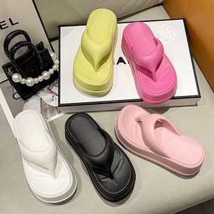 New ins Flip-flops Thick-soled EVA Flip-flops for Women Summer Outer Wear Non-slip Slippers for Women