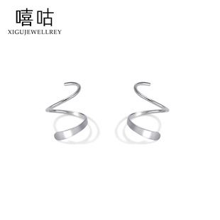 Hee goo E2068 full-body S999 silver wave spiral earrings niche advanced earrings ear hole washing sleep free pick