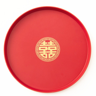 Wedding Dish Celebration Red Dish Candy Dish Wedding Tea Dish Celebration Dish Worship Tea Dish Early Childbirth Dish