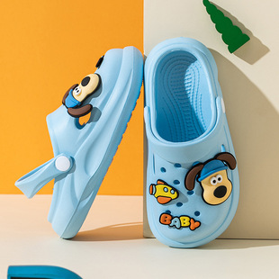 Children's Slippers Boys' Sandals Hole Shoes Summer Girls' Non-Slip Beach Shoes for Boys