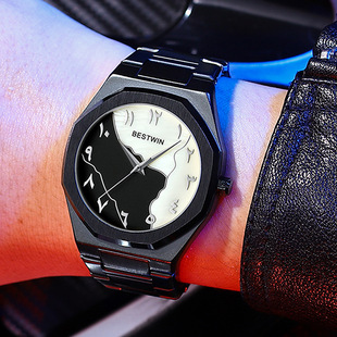Wrist Watch Wholesale Men's Watch Men's Doctor's BESTWIN Gold Arabic Numerals Shell Face Fashion Men's Watch
