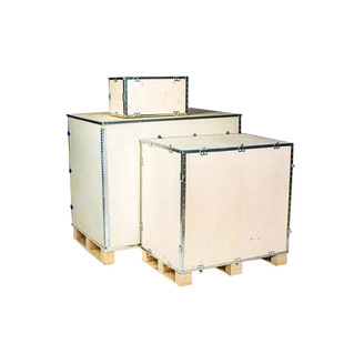 Jiangsu Manufacturer Fumigation-free Plywood Wooden Box Four-sided Fork Large Equipment Mechanical Solid Wood Fumigation Wooden Box