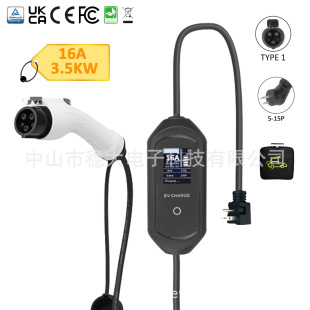 Amazon's Best-Selling American Standard Type1 Portable Charging Gun with Large Screen and Wifi Multi-Level Adjustment for Reservation Charging