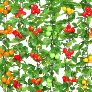 Artificial fruit rattan fruit shop ceiling decoration farmhouse fake fruit vine plastic model props wholesale