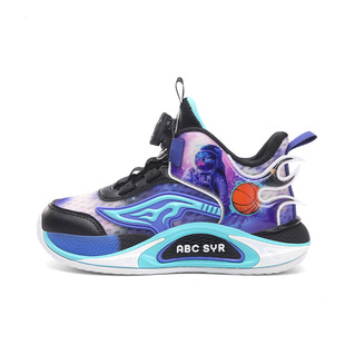 Children's sneaker Boys Mesh Shoes Lightweight Button Breathable Running Shoes Boys Outdoor Basketball Shoes Children's Shoes