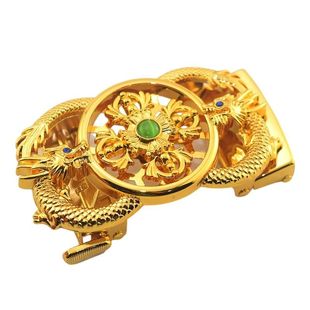 2024 new men's dragon year belt buckle rotating belt Chuck belt buckle faucet automatic belt buckle
