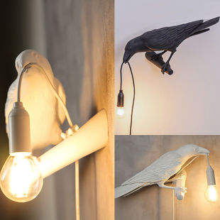 Cross-border Explosions Lucky Bird Resin Wall Lamp Nordic Simple Creative Bedside Animal Decorative Table Lamp Bird Night Lamp