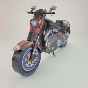 Boy Ye Burn Paper Sacrifice Supplies Finished Motorcycle Motorcycle Harley Zhongyuan Qingming Festival Paper Paste Supplies Car 57