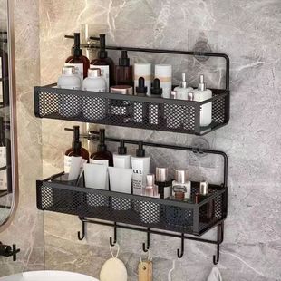 Toilet Storage Rack Punch-free Bathroom Wall Hanging Wash-washing Toilet Supplies Complete Collection Wall Storage Artifact Washstand