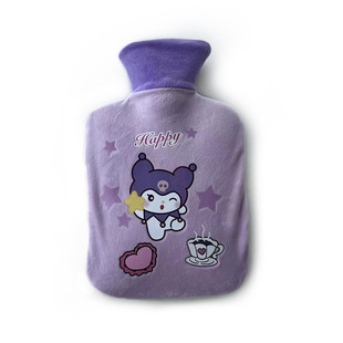 Cross-border cartoon dinosaur hot water bag water injection hot water bag 1000 ml student warm plush hand warmer factory