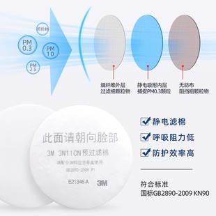 3M 3N11CN фильтр твердых частиц хлопок окрашенный хлопок пыленепроницаемый Вся коробка упаковка для защиты от подделок пыленепроницаемый фильтр хлопок