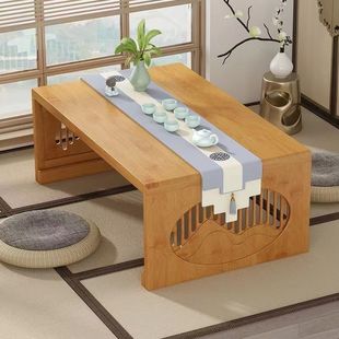 Foldable Tatami Small Tea Table Antique Bay Window Small Table Bedroom Sitting Kang Table Chinese Creative Balcony Low Table