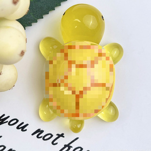 Сетка красная встряхивая слепая сумка светящаяся черепаха против diy игрушка 5cm смола украшения десять цветов черепахи оптом
