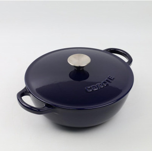 Export Foreign Trade Enamel Cast Iron Pot Mommy Pot Grandmother Pot Multifunctional Soup Pot Stew Pot Frying Wok Induction Cooker Gas