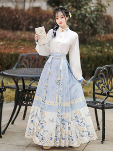 Ming-Made Horse-Faced Skirt, Han Dynasty, Female and Han Elements, 2025 New Spring and Summer Improved Adult Daily Wearable Slimming Look Ancient Costume