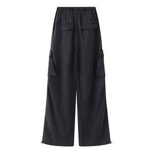 presale 2025 Spring New Drawstring Lace Tooling Straight Leg Casual Pants RL11302080