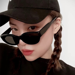 2024 Trendy European and American Cross-border Cat Eye Sunglasses Concave Shape Hip-hop Sunglasses Net Red Sunglasses Drop Shipping Wholesale