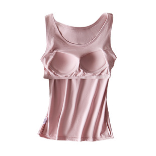 Women's Summer Wear Yoga Sports Underwear with Padded Vest