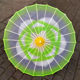 Free Shipping Transparent Jasmine Umbrella Jasmine Feelings Dance Performance Dai Dance prop Umbrella Handmade Umbrella Cheongsam Show