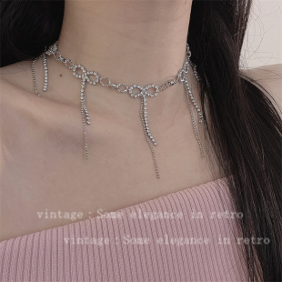 Ice crack Moonstone Black beaded necklace design titanium steel gender-free casual necklace hip hop personality clavicle chain