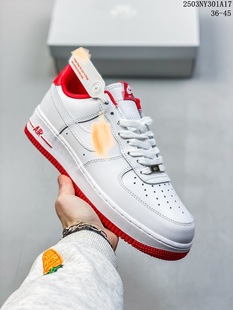 Туфли Air Force 1 '07 Low Air Force 1 граффити Низкая банда дикая спортивная обувь маленькая белая обувь