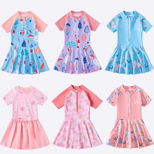 Children's Swimwear Girls Girls Baby Swimwear Equipment Wholesale Small, Middle and Large Children's Siaman Students Hot Spring Swimwear