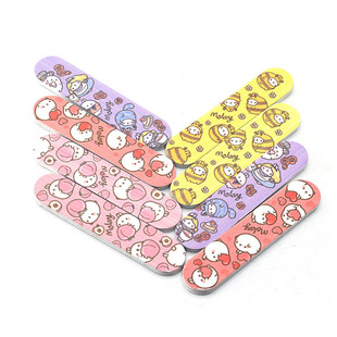 Mini Cute Cartoon Nail Rub Pattern Polishing and Sanding Strip Printing Sand Strip Flower File Nail Sticker Finger Matching Rub Strip