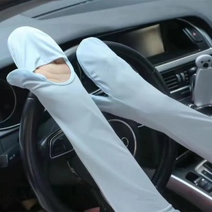 [No deformation and no fading] ice sleeve gloves women's summer driving plus size sunscreen sleeve loose UV-resistant breathable