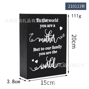 Factory direct supply tips home wooden placards creative desktop letters decorations ornaments craft wood products
