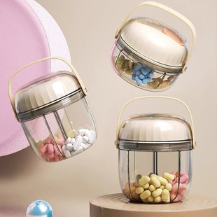 Medicine box portable medicine sub-packaging small storage box three meals a day seven days a week portable mini medicine dispenser sealed box