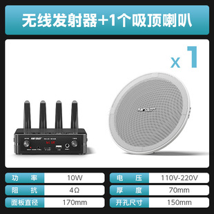 Wireless Bluetooth Wall-Mounted Audio Shop Speaker Speaker Embedded Ceiling Hanging Wall Commercial